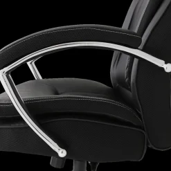 Ygo Bureaustoel ROAR met Arm PU Zwart/Chroom| Bureaustoelen