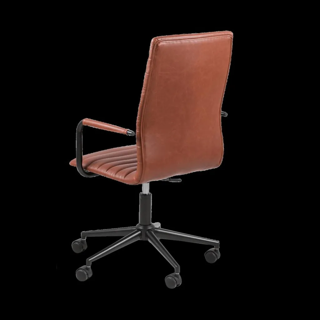 Ygo Bureaustoel SHANE PU Brandy| Bureaustoelen