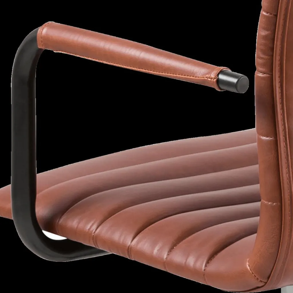 Ygo Bureaustoel SHANE PU Brandy| Bureaustoelen