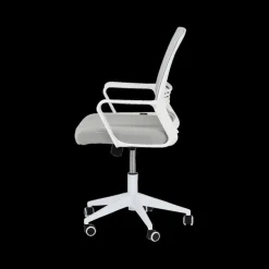 Ygo Bureaustoel TEUN Mesh Lichtgrijs/Wit| Bureaustoelen