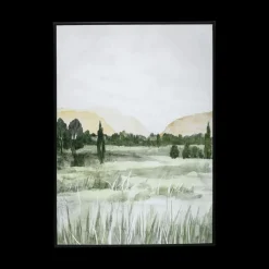 Ygo Canvas TOSCANE Wit/Groen| Wanddecoratie