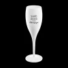 Ygo Champagneglas SAVE WATER 100ml Wit| Glazen
