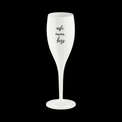 Ygo Champagneglas WIFE.MOM.BOSS. 100ml Wit| Glazen