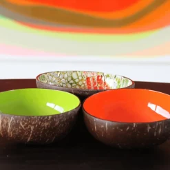 Ygo Cocosbowl NOYA Lime Green/Red Eggshel| Servies
