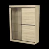 Ygo Combikast MACOUN D/glas-2D, B130| Vitrinekasten
