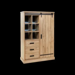 Ygo Combikast VERDUN Scarlet Oak B121| Vitrinekasten