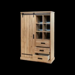 Ygo Combikast VERDUN Scarlet Oak B121| Vitrinekasten