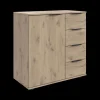 Ygo Commode BJORNE BLACK/A 1D-4L| Ladekasten & Commodes|Opbergkasten