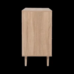 Ygo Commode EIVISSA 3L Sonoma Eik/Riet| Ladekasten & Commodes
