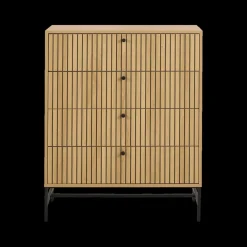 Ygo Commode FIEBE 4L Decor Eik B81| Ladekasten