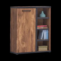 Ygo Commode MATHIS Acacia/Black Concrete| Ladekasten & Commodes|Opbergkasten