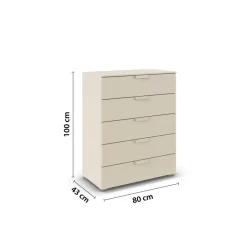 Ygo Commode TAKARA Beige B80| Ladekasten & Commodes|Opbergkasten