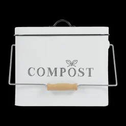 Ygo Compostemmer COMPOST 10l RH Met. Wit/Zwart| Vuilbakken