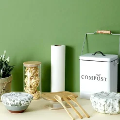 Ygo Compostemmer COMPOST 5l RH Met. Wit/Zwart| Vuilbakken