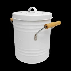 Ygo Compostemmer COMPOST Rond Met. Wit| Vuilbakken