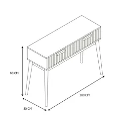 Ygo Console CALUNA Naturel B100| Commodes
