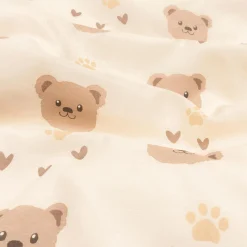 Ygo Dekbedovertrek BILLIE BEAR 140 Bruin| Slaapkamer|Kinderdekbedovertrekken