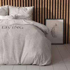 Ygo Dekbedovertrek LUXURIOUS LIVING 240 Zand| Dekbedovertrekken