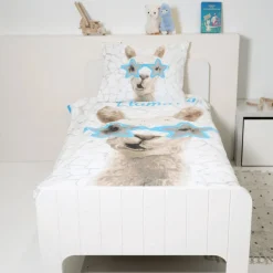 Ygo Dekbedovertrek NO DRAMA LLAMA 140x220| Slaapkamer|Kinderdekbedovertrekken