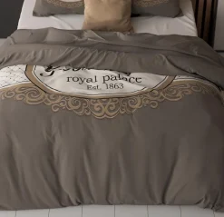 Ygo Dekbedovertrek ROYAL PALACE 240 Taupe| Dekbedovertrekken