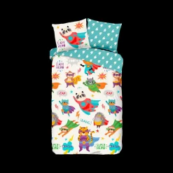 Ygo Dekbedovertrek SUPERHERO Multi 140x220| Slaapkamer|Kinderdekbedovertrekken
