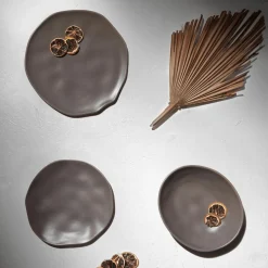 Ygo Dessertbord FEDRA Ø27 Grafiet| Servies