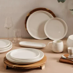Ygo Dessertbord NOURA Ø21 Wit| Servies