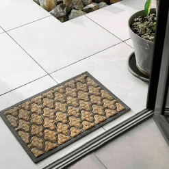 Ygo Deurmat ERWA Rechthoek 60x40 Kokos/Rubber| Tapijten