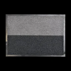 Ygo Deurmat MAGIC Polypro/PVC Grijs/Zwart| Tapijten