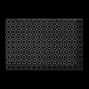 Ygo Deurmat MAURI Rechthoek 60x40 Rubber Zwart| Tapijten
