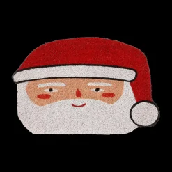 Ygo Deurmat SANTA Hoofd Kerstman Rood| Kerst
