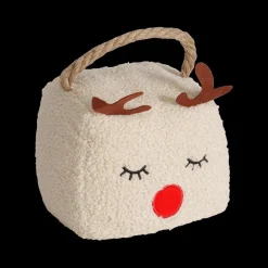 Ygo Deurstop ELEAHA Hoofd Poly Boucle Beige| Kerst