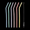 Ygo Dotz S/6 Silic. Rietjes Pastel M/Rein.borstel XL| Aperitief & Wijn
