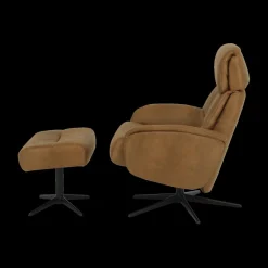 Ygo Draaifauteuil AGOSTINO Cognac| Fauteuils