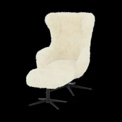 Ygo Draaifauteuil SEBASTIAN Doodle Cream| Fauteuils