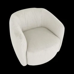 Ygo Draaizetel SVEA Beige Ribfluweel| Fauteuils