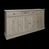 Ygo Dressoir COTTON Kristal Eik Licht Bruin| Dressoirs