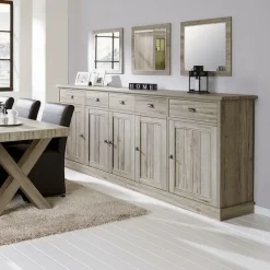 Ygo Dressoir COTTON Kristal Eik Licht Bruin B258| Dressoirs