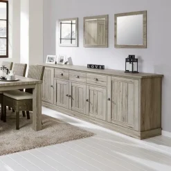 Ygo Dressoir COTTON Kristal Eik Licht Bruin| Dressoirs