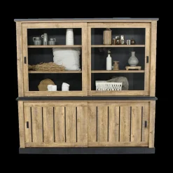 Ygo Dressoir KAMIEL Industrial Oak| Vitrinekasten
