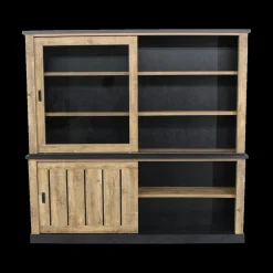 Ygo Dressoir KAMIEL Industrial Oak| Vitrinekasten