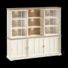 Ygo Dressoir met Opzetkast TOLUCA Lariks/Old Teak B233| Vitrinekasten