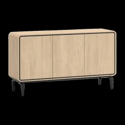 Ygo Dressoir NESTOR Eik/Zwart B163| Dressoirs