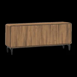 Ygo Dressoir NESTOR Walnoot/Zwart B215| Dressoirs