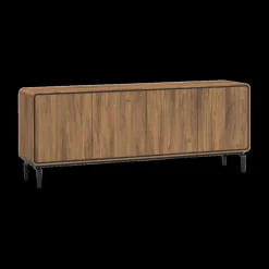 Ygo Dressoir NESTOR Walnoot/Zwart B235| Dressoirs