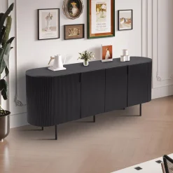 Ygo Dressoir PORTO 4D Donkerbruin| Dressoirs