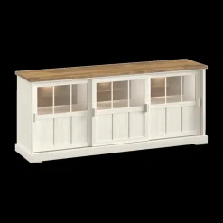 Ygo Dressoir TOLUCA Lariks/Old Teak met Glas B209| Dressoirs