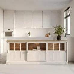 Ygo Dressoir TOLUCA Lariks/Old Teak met Glas B209| Dressoirs