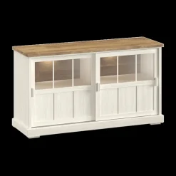 Ygo Dressoir TOLUCA Lariks/Old Teak met Glas B159| Dressoirs
