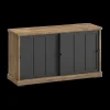 Ygo Dressoir TOLUCA Old teak/Zwart B159| Dressoirs